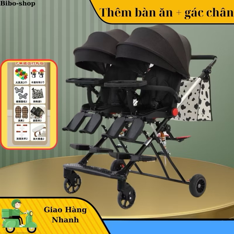 Xe đẩy đôi cho bé