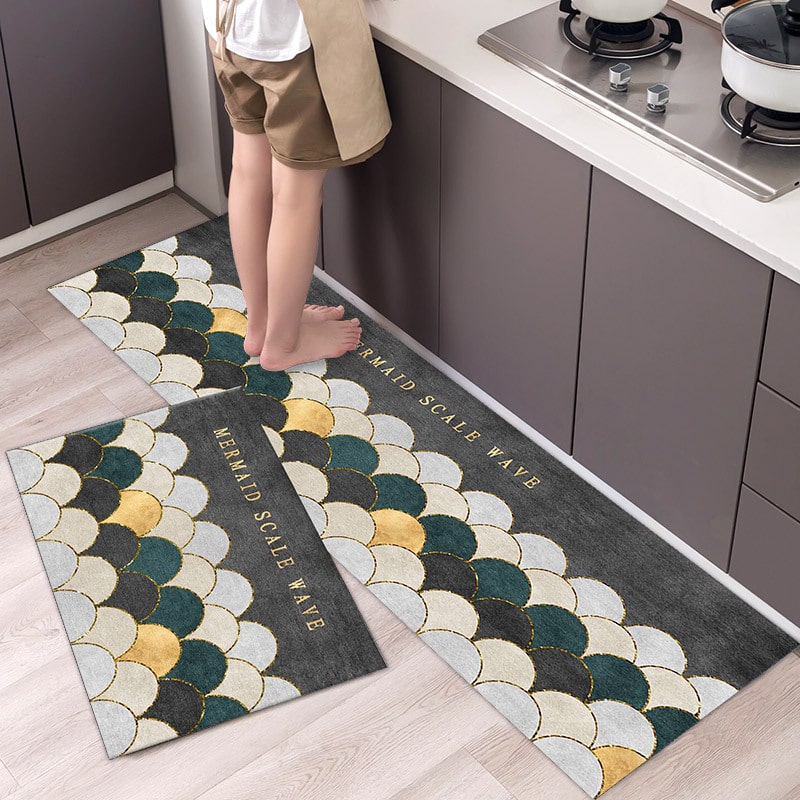 Thảm Chùi Chân Lau Chân nhà bếp TBS SHOUSE cao cấp chống trượt 3d trải sàn giá rẻ đế cao su hút nước hình thú phòng khách