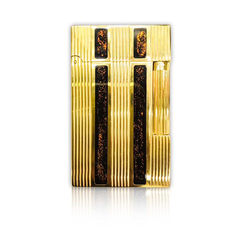 Vỏ Hột Quẹt Bật Lửa Upon Gas Đá D95V Họa Tiết Sơn Mài Họa Tiết Kẻ Dọc Đẹp Độc Lạ - Dùng Gas Đá Cao Cấp