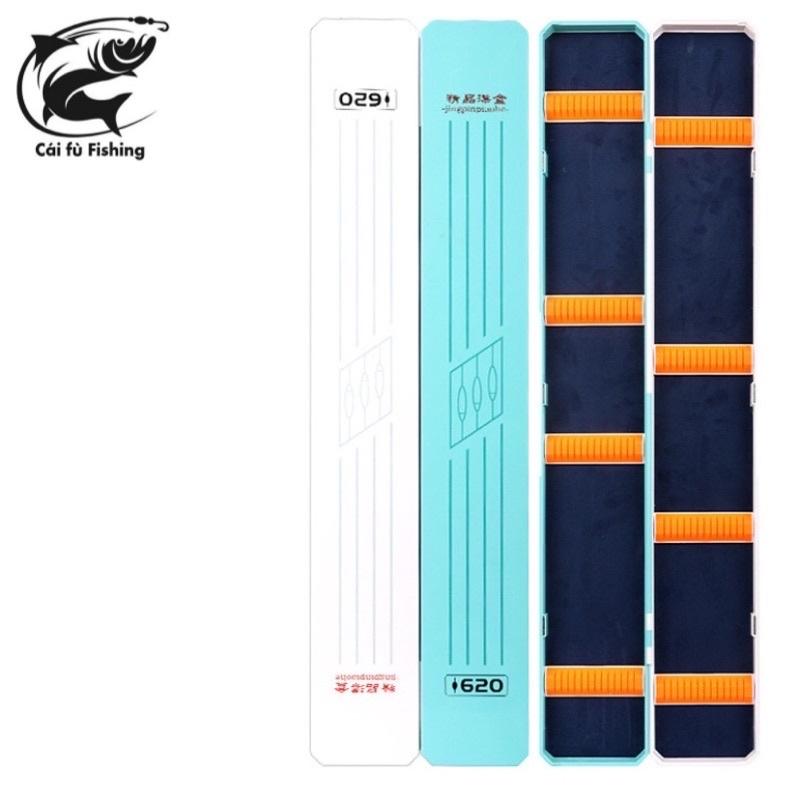 Hộp Đựng Phao Câu Đài hai lớp in họa tiết Trâu Đỏ , Chép Đen 62, 72cm Cao Cấp - Xanh Trơn,72cm