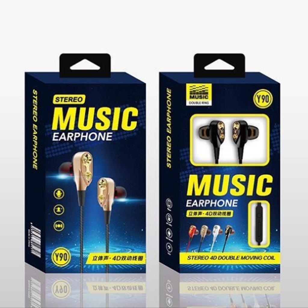 Tai Nghe Dây Thể Thao Kiểu Tai Trong Tai Nghe Tai Nghe Kèn đôi HiFi Bass