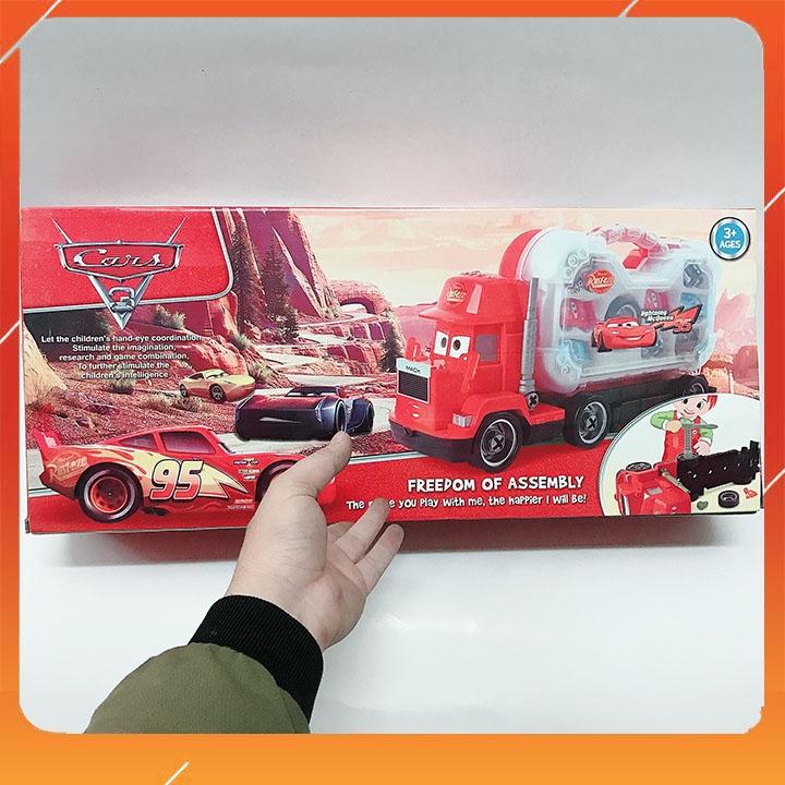 Đồ chơi xe tải MLightning McQueen 7 chiếc xe vui nhộn.Đồ Chơi Trí Tuệ - Xe Sữa Chữa Mcqueen Freedo.