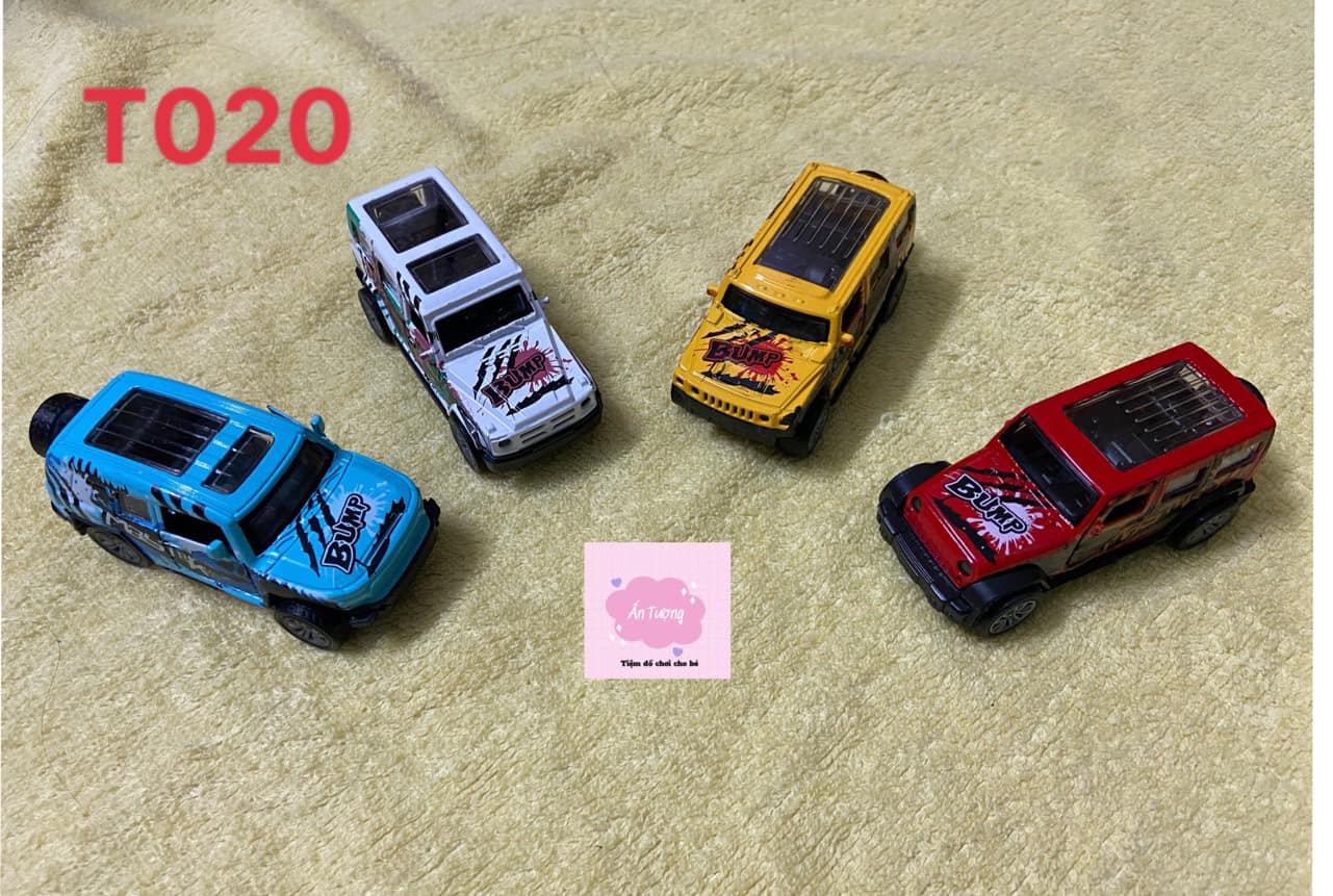 Set 4 chiếc xe Mercedes-Benz kiểu bump loại sáng tạo, phong cách mới cho bé