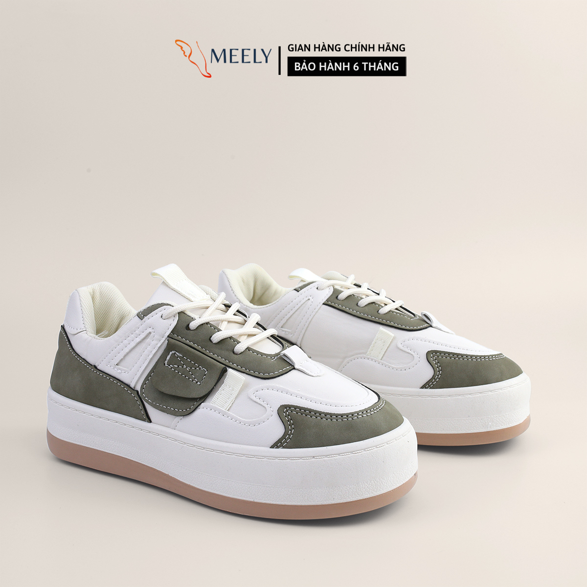 Giày Sneaker Nữ Đế Bằng MEELY, Thể Thao Siêu Nhẹ Đẹp Hot Trend Phù Hợp Với Học Sinh,Sinh Viên - C21