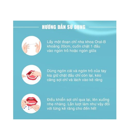 CHỈ NHA KHOA ORAL-B LIWORLDCO - Cuộn 50m