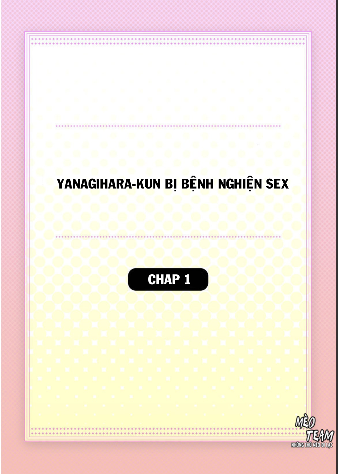 yanagihara-kun bị bệnh nghiện sex chapter 1 5