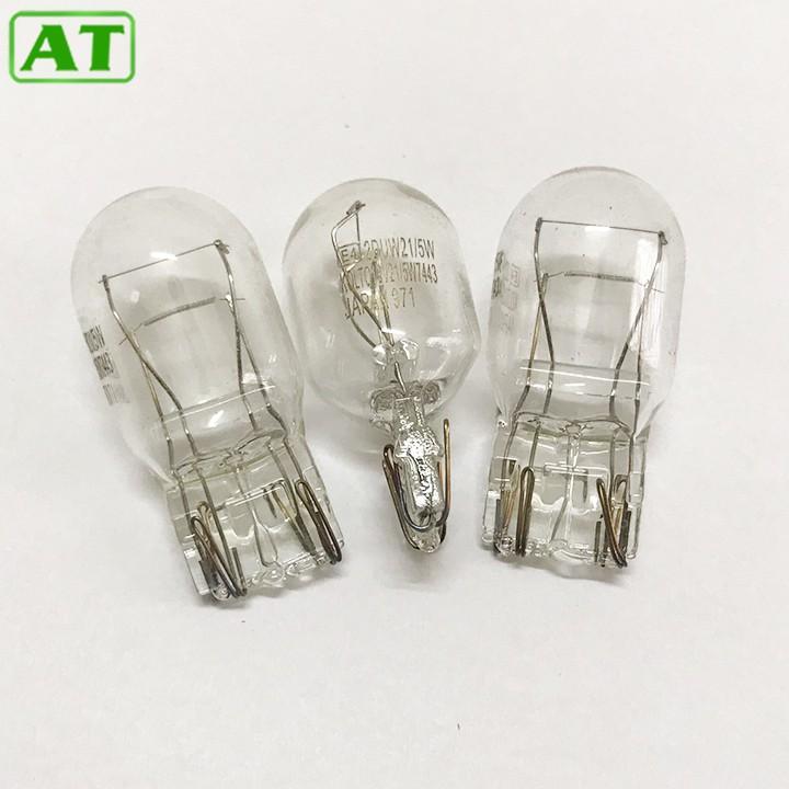 Hộp 10 Bóng Đèn Ô Tô Chân Cắm T20 12V 21/5W 2 Tóc