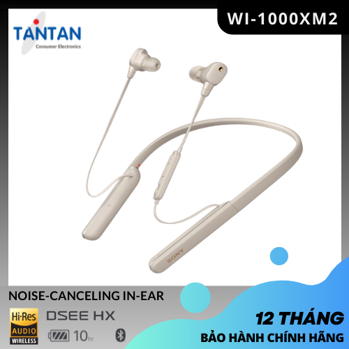 Tai Nghe BLUETOOTH HI-RES CHỐNG ỒN Sony WI-1000XM2 |DSEE HX - HD Noise Cancelling QN1 - Sense Engine - Xuất xứ: Malaysia | Hàng Chính Hãng