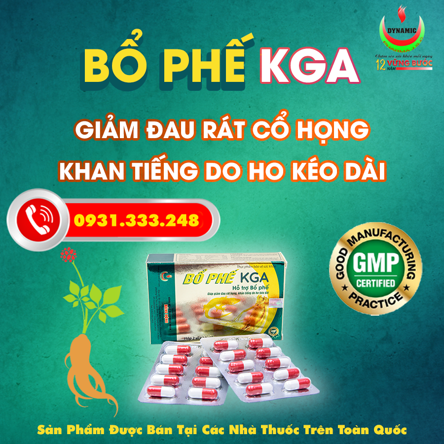 BỔ PHẾ KGA - NĂNG ĐỘNG - BỔ PHẾ GIẢM HO