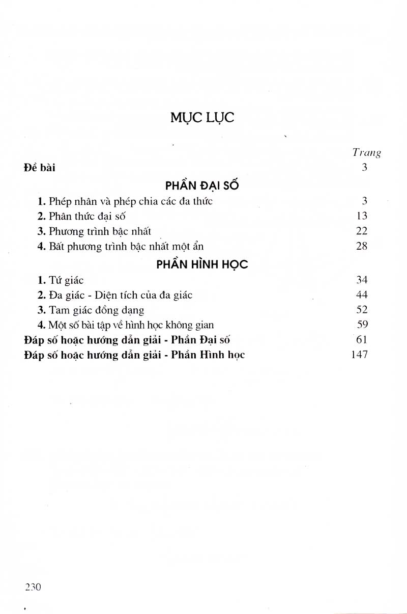500 Bài Toán Chọn Lọc Lớp 8