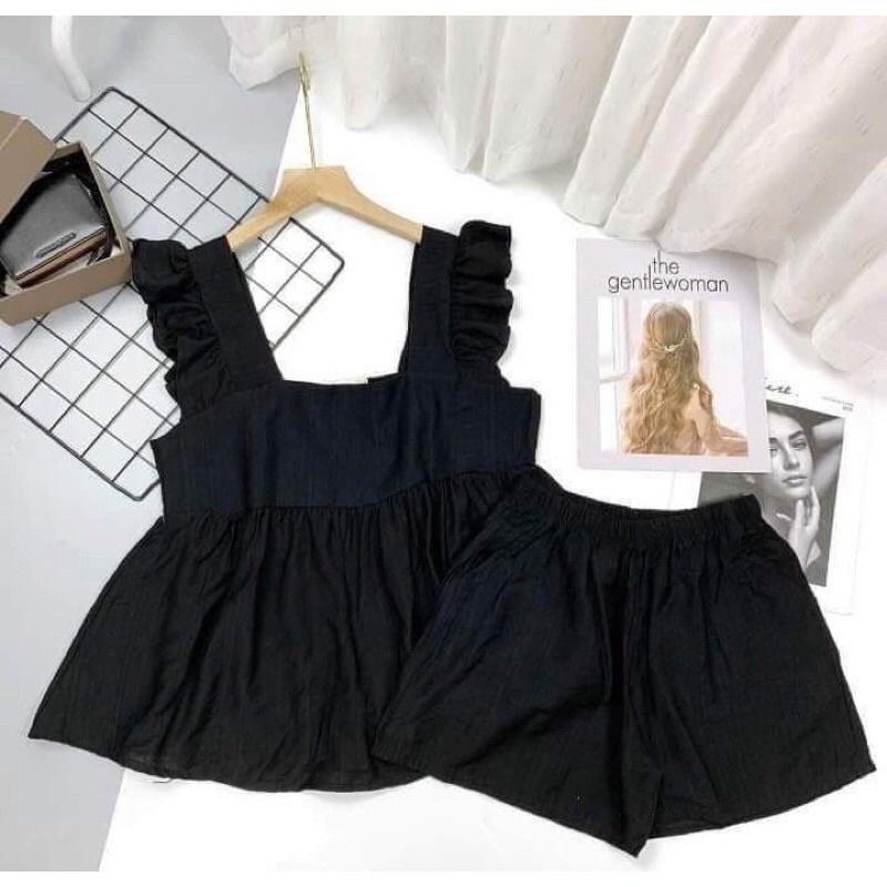 Set đồ nữ đi chơi, đồ bộ nữ babydoll, bộ cánh tiên cộc tay quần giả váy sang chảnh xinh đẹp thời trang hot trend BO002