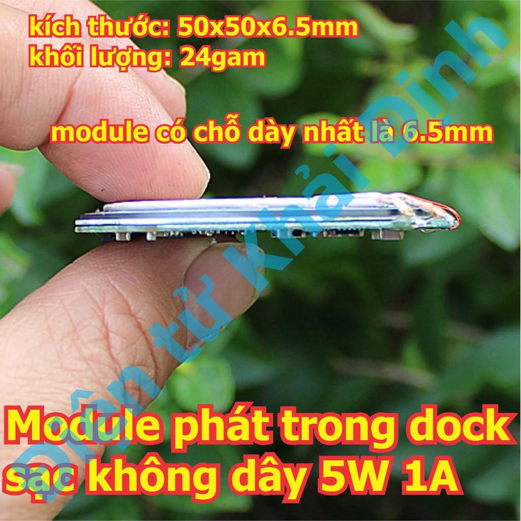 Module phát trong dock sạc không dây công suất 5W 1A, dùng cho điện thoại kde6272