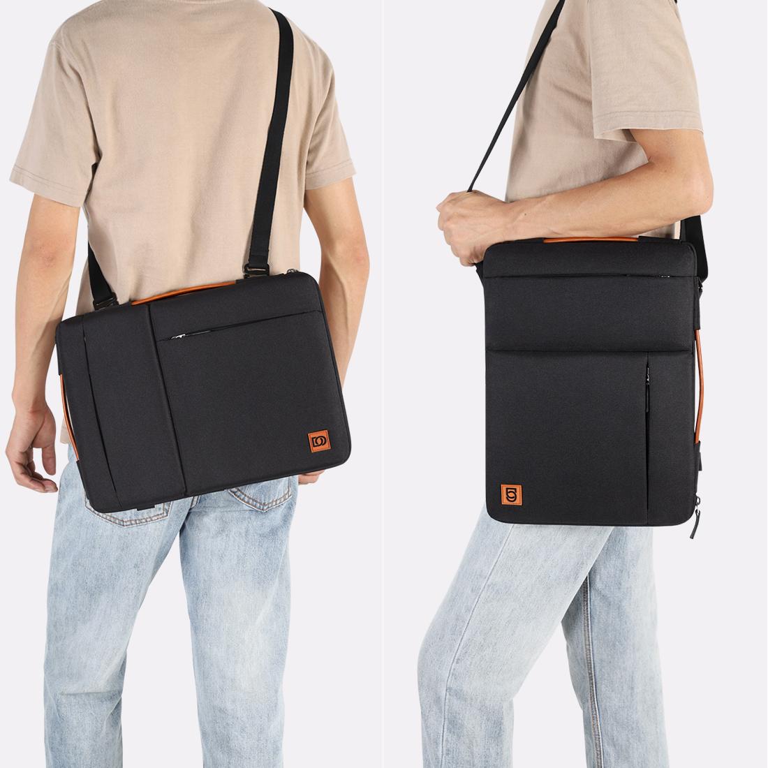 Sử Dụng Đa Năng Dây Đeo Túi Đựng Laptop Có Tay Cầm Cho 10 "13" 14 "15.6" 17 "inch Chống Sốc Đựng Máy Tính, đen