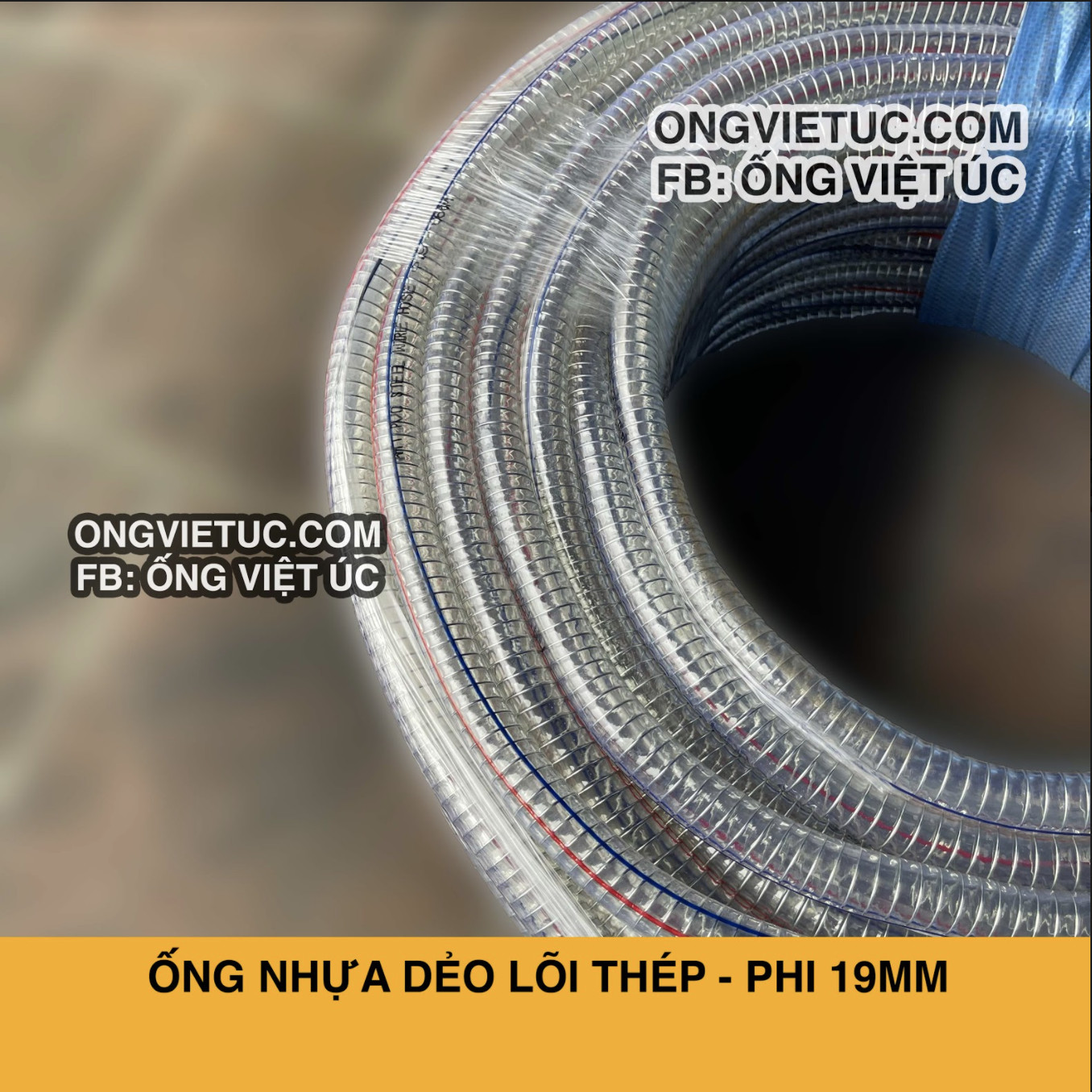 Ống nhựa lõi thép KT Việt Úc - Phi 19mm - Cuộn 100m