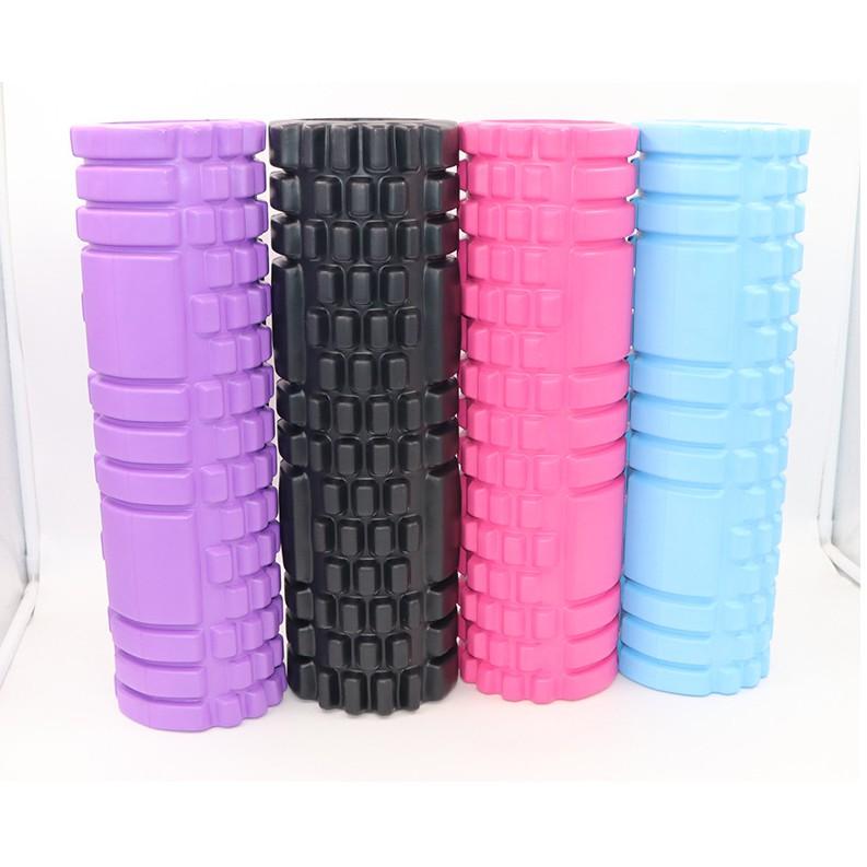 Con Lăn Massage Foam Gai Dẹt 45x14 cm Ống Lăn Giãn Cơ Tập Yoga, Gym YO21