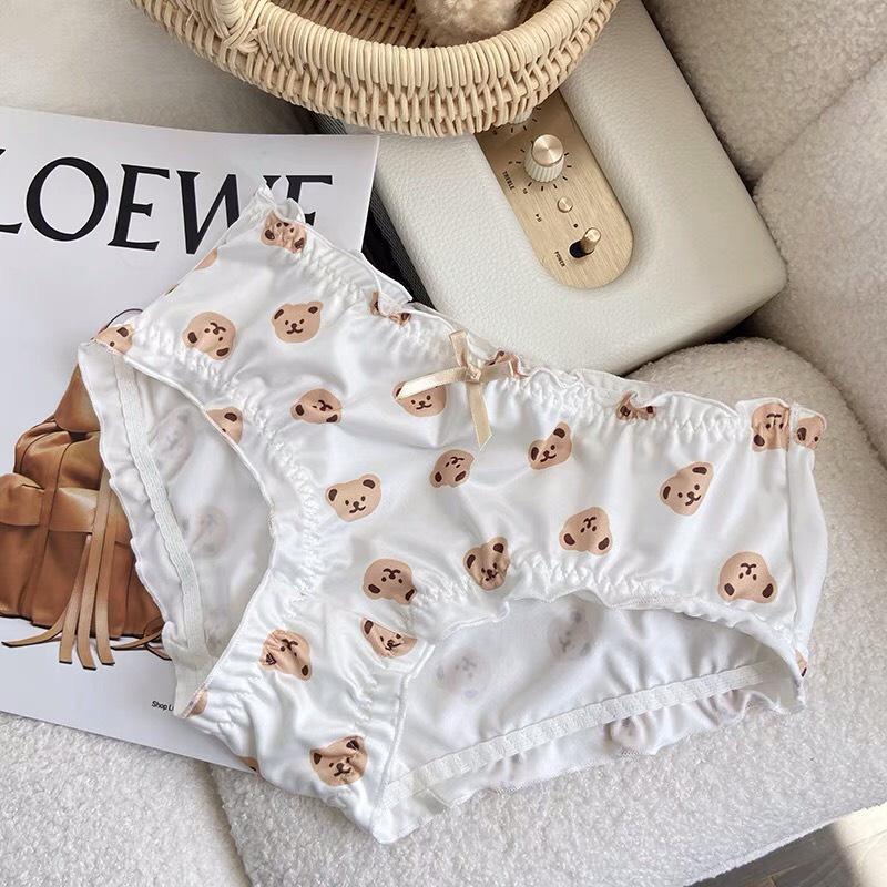 Quần Lót Đôi 17CENTII Nam Nữ Chất Thun Lạnh Cao Cấp Họa Tiết Gấu Kháng Khuẩn Khử Mùi