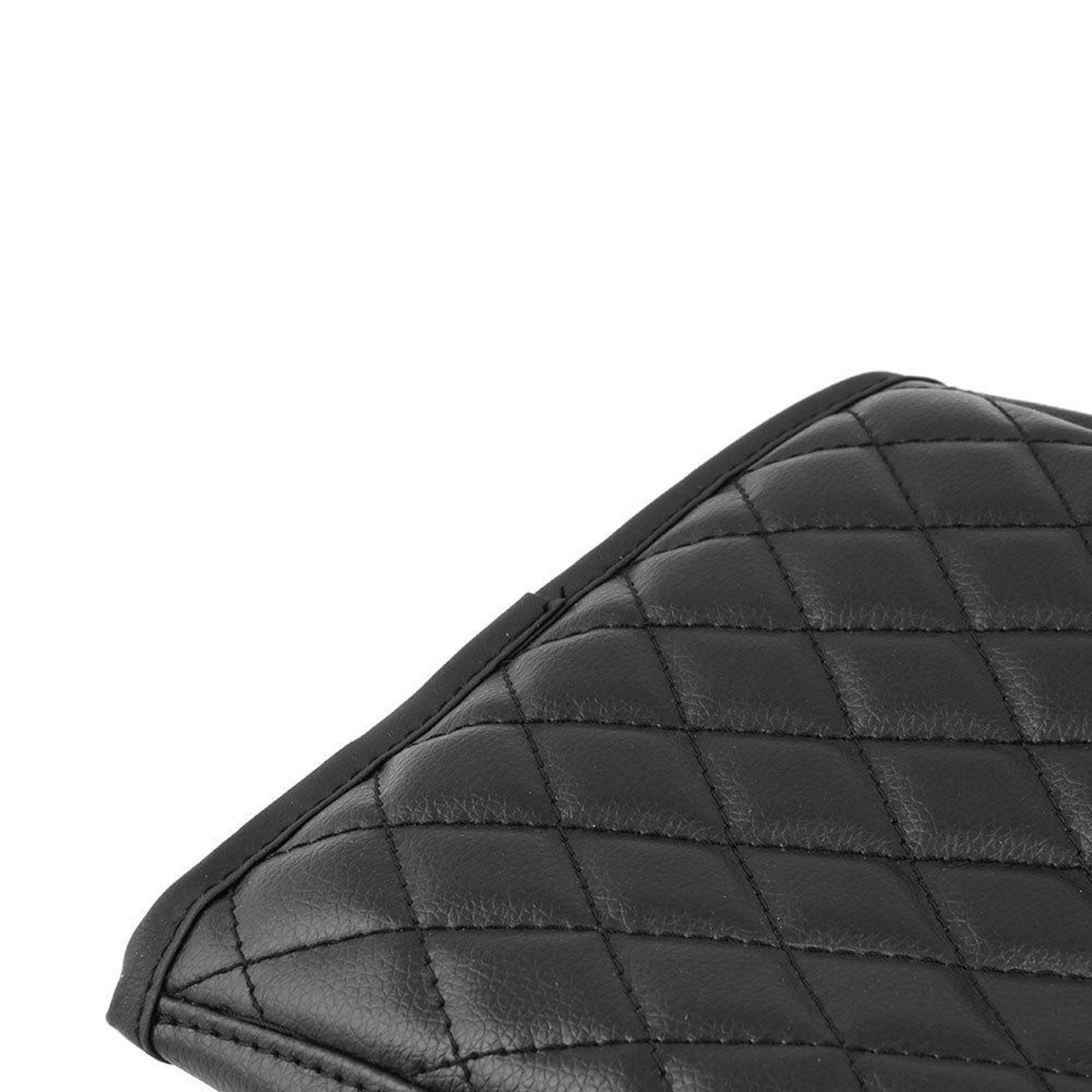 Black Car Armrest Cushion Console Box  PU Leather for