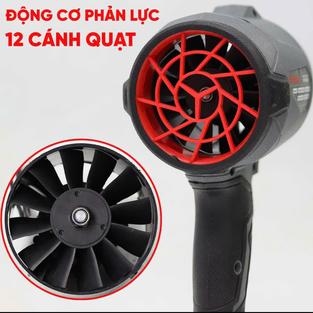 Máy Thổi Phản Lực Pin WF WF-PL1000G, Lực Thổi Lớn 1000g, 3 Tốc Độ - 2 Chức Năng Vừa Hút Vừa Thổi
