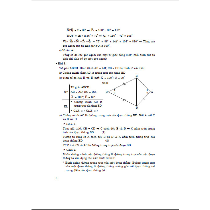 Phương Pháp Tư Duy Tìm Cách Giải Toán Hình Học Lớp 8 ( Dùng Chung Cho Các Bộ SGK Hiện hành )