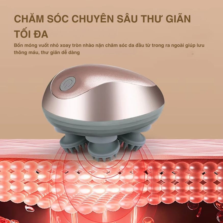 Máy Massage Đầu Không Dây Kachi MK399 - Hàng chính hãng