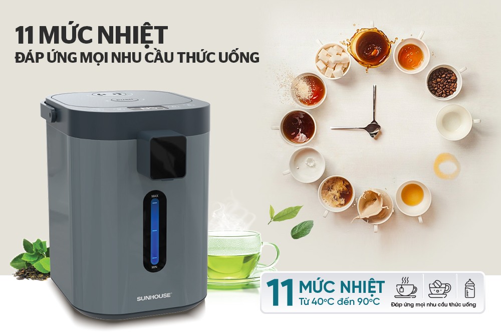Bình Thủy Điện 3.2L SUNHOUSE SHD1440 - Hàng Chính Hãng