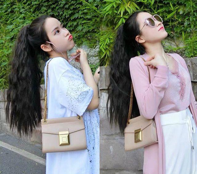 Tóc giả cột cột xù mì