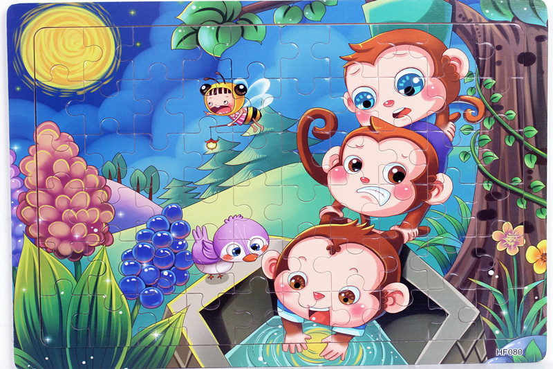 Đồ chơi tranh xếp hình 60 miếng puzzle - Đồ chơi thông minh cho bé