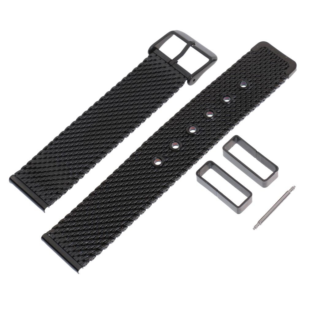 Men Women Stainless Steel  Watch Band Link Bracelet Wrist Strap 20mm