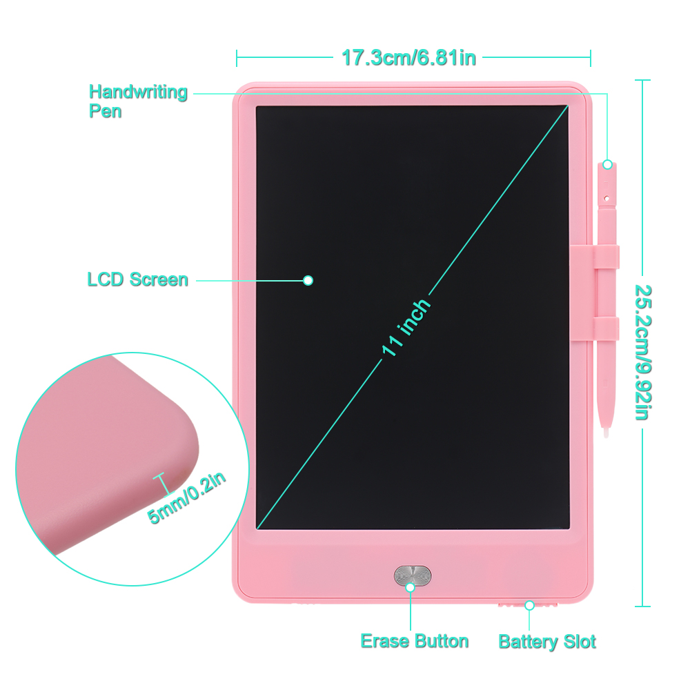 Bản Vẽ Điện Tử Màn Hình LCD 11 Inch Với Nút Xóa Khóa Màn Hình Và Bút Cảm Ứng
