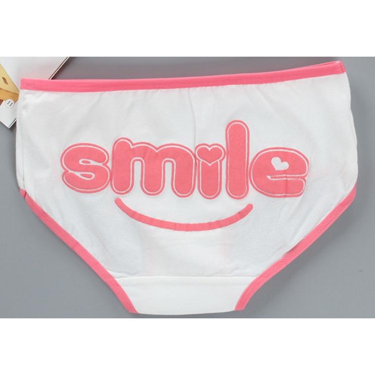 Quần Lót Cotton Bé Gái SMILE  Ngang Eo ( Q089 ). Hàng Loại Đẹp