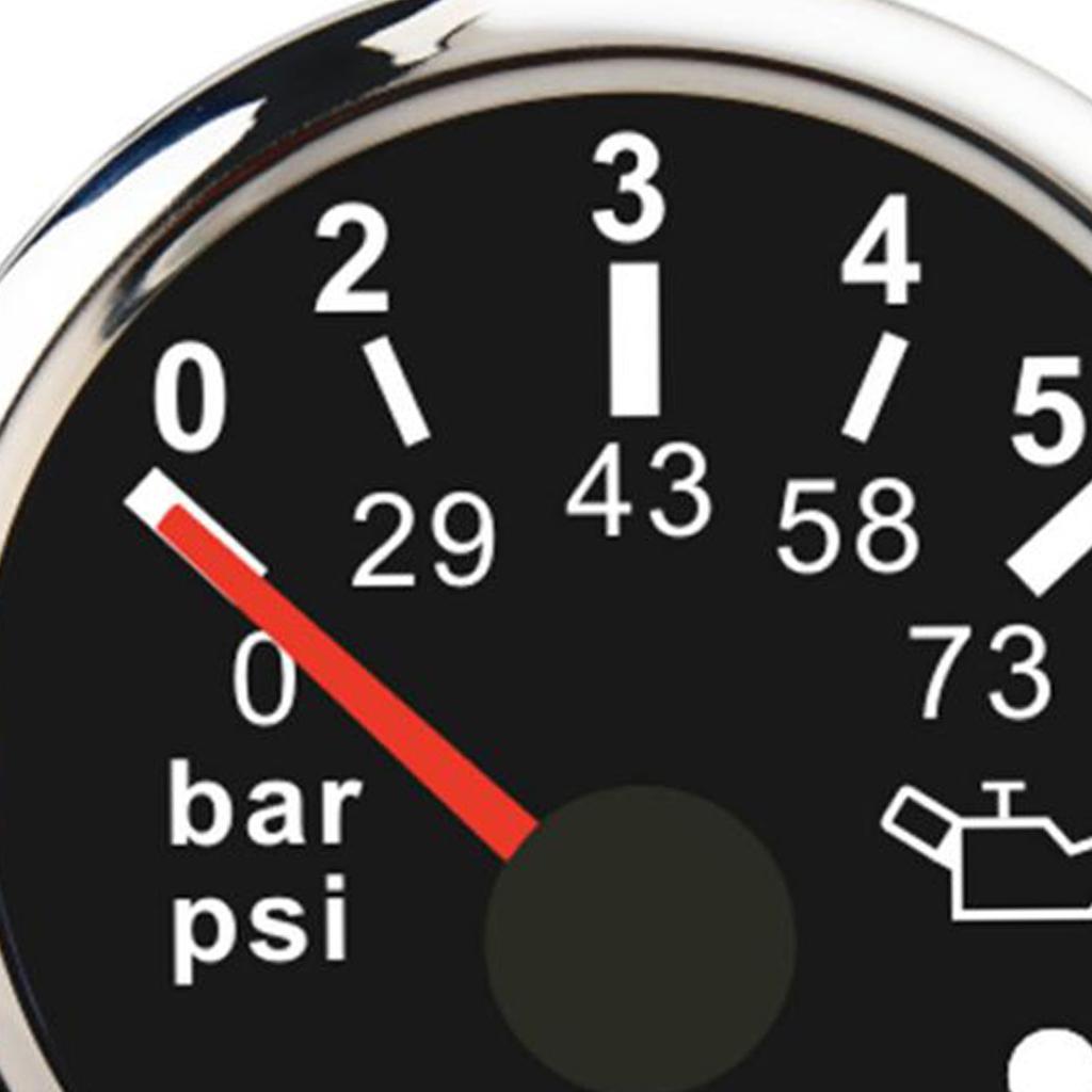 52mm Car LED Digital Oil Pressure Gauge Oil Pressure Gauge Gauge 0 ~ 5bar / 0 ~
