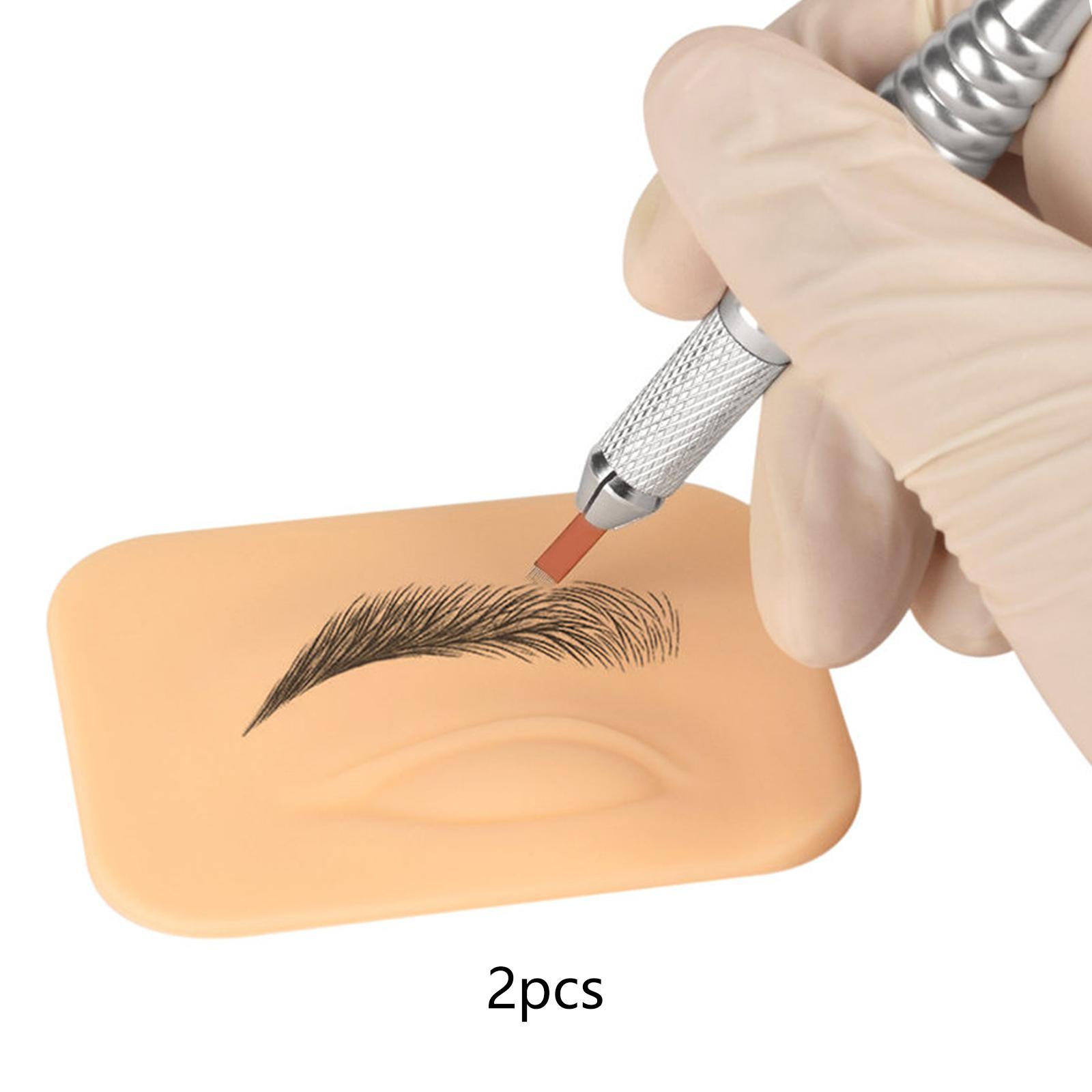 1 Pair Tattoo Practice Skin for Eyebrows Makeup Training Practice Board