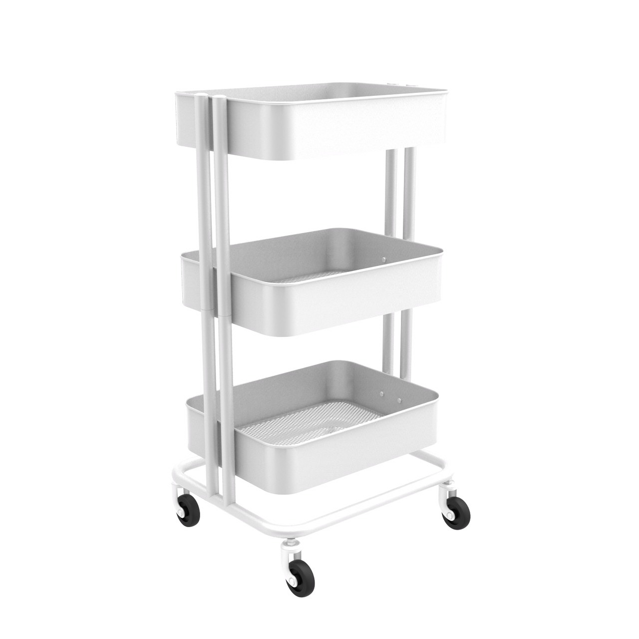 Xe Đẩy 3 tầng Bằng Sắt Chống Gỉ Cao Cấp