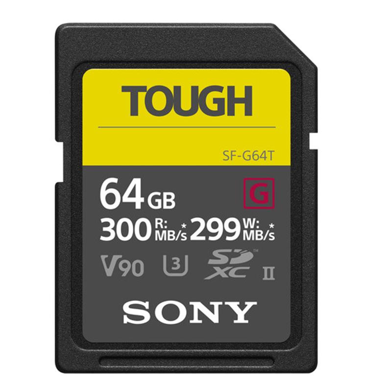 Thẻ nhớ Sony 64GB tốc độ ghi tối đa 299 MB/s SF-G Tough UHS-II SDHC | Hàng Chính Hãng