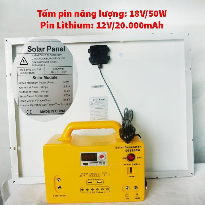 Máy phát điện năng lượng mặt trời cao cấp mini X1250W