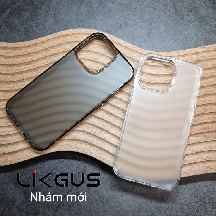 Ốp lưng nhám chống bám vân mồ hôi tay cho iPhone 15, 15 Plus, 15 Pro Max, 15 Pro hiệu Likgus Matte - chống sốc, chống ố - Hàng nhập khẩu