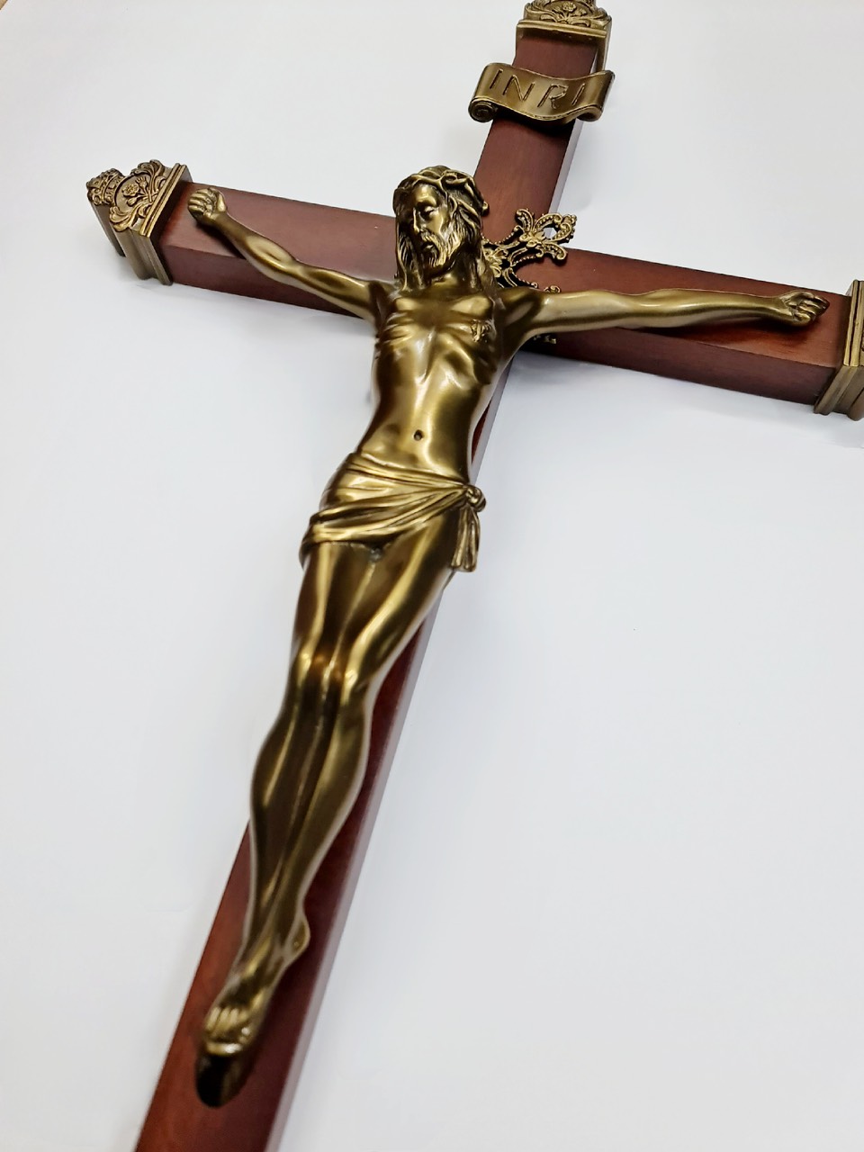 Chúa chịu chết Thánh Giá gỗ treo cao 60cm - Sản phẩm Công Giáo Tâm Đức - tượng đồng