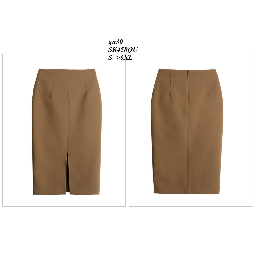 SK374 CHÂN VÁY ÔM XẺ TÀ TRƯỚC