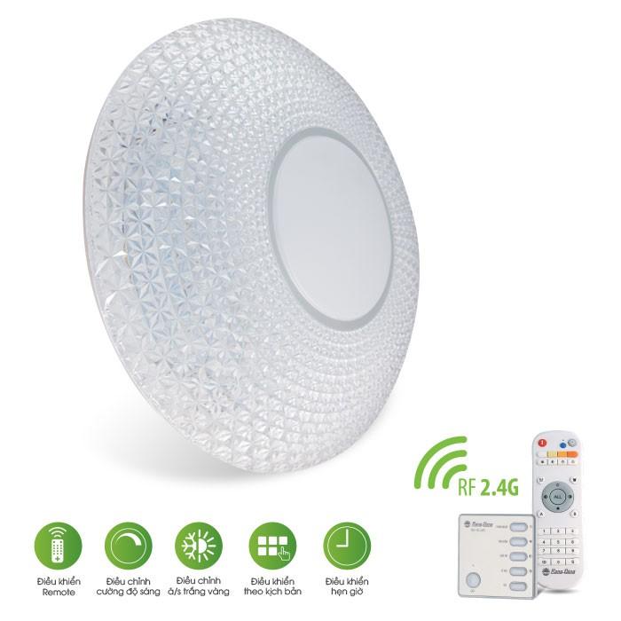 Đèn LED ốp trần thông minh Rạng Đông sử dụng điều khiển từ xa remote LN19 LN20 LN21 L22