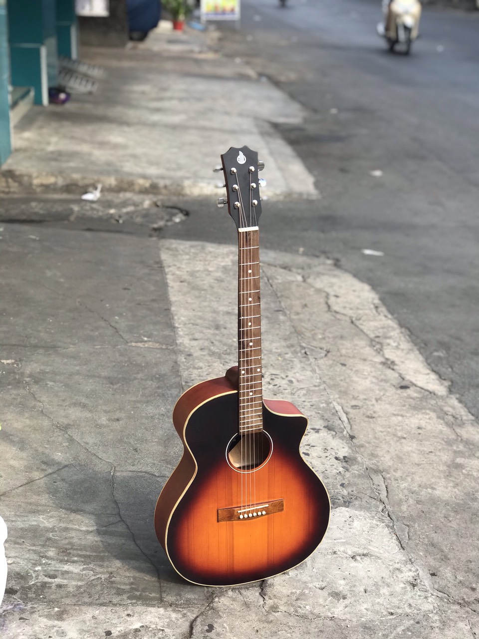 Đàn guitar SVA1 cho người mới tập chơi tặng 6 phụ kiện ( có bao da