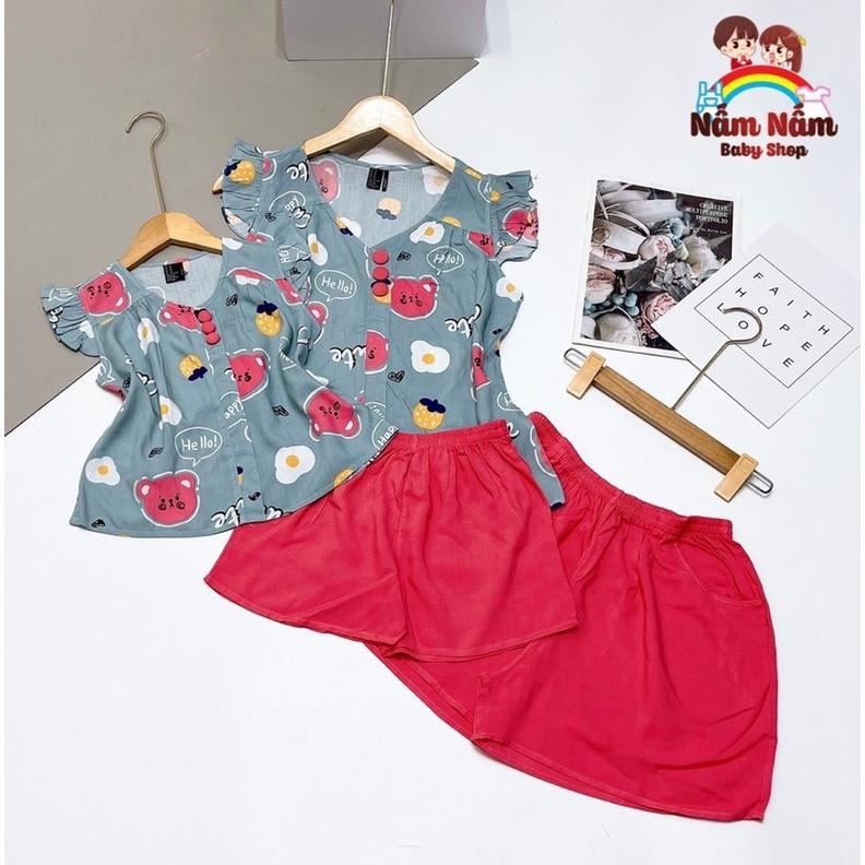 Set đồ đôi mẹ và bé chất lanh