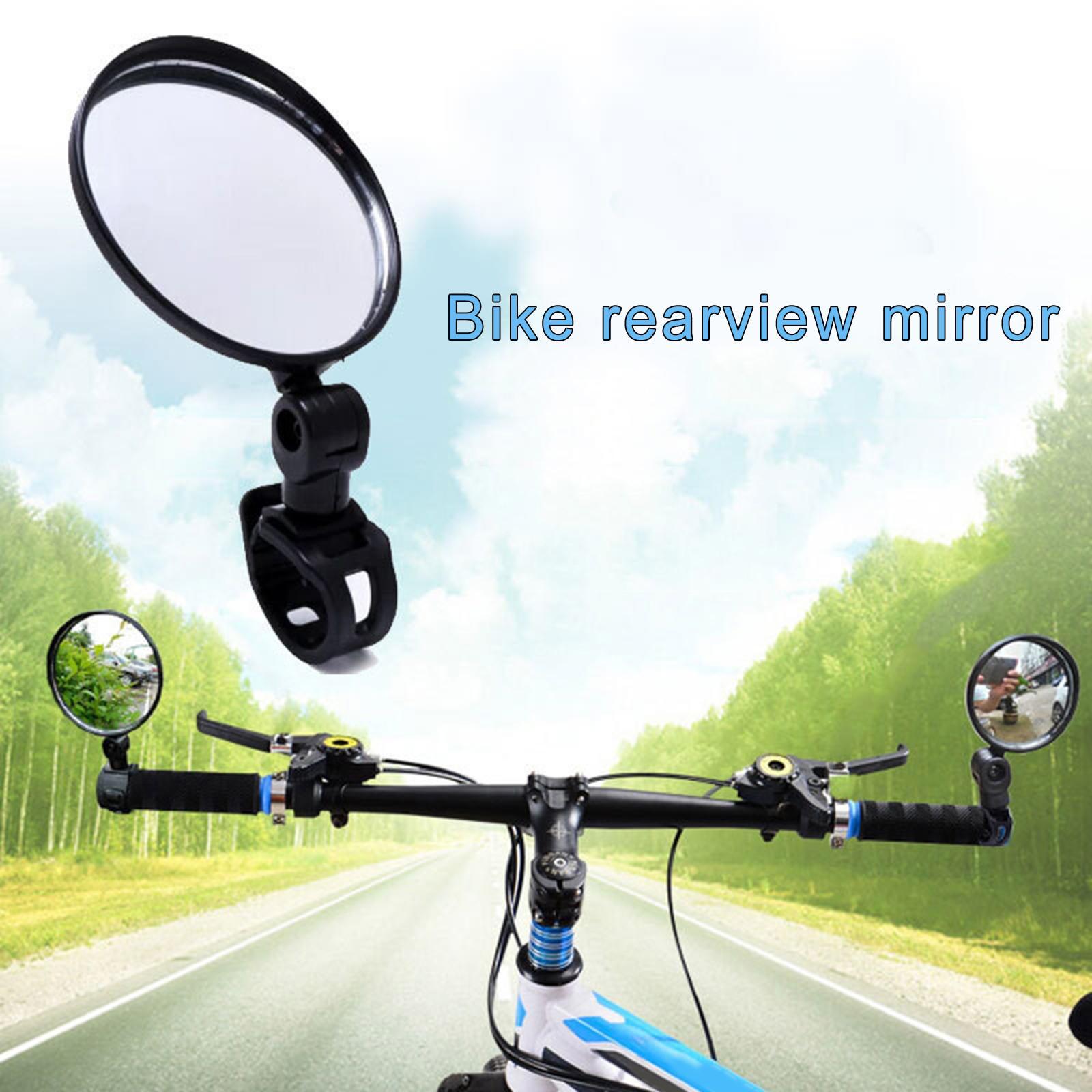 Black 15mm-35mm Rear View Mirror HandleBar End for Electric Bike