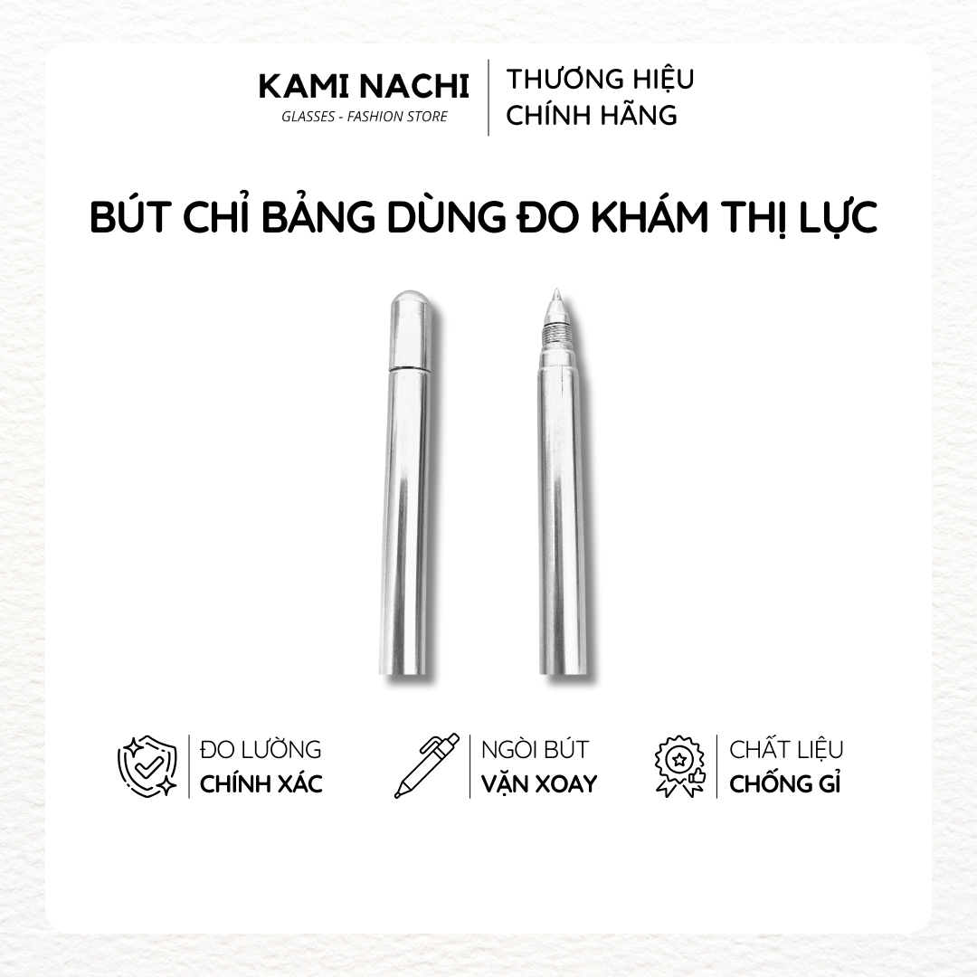 Que chỉ bảng kết hợp bút chất liệu inox cho giáo viên dạy học, bác sĩ đo khám mắt KAMI NACHI