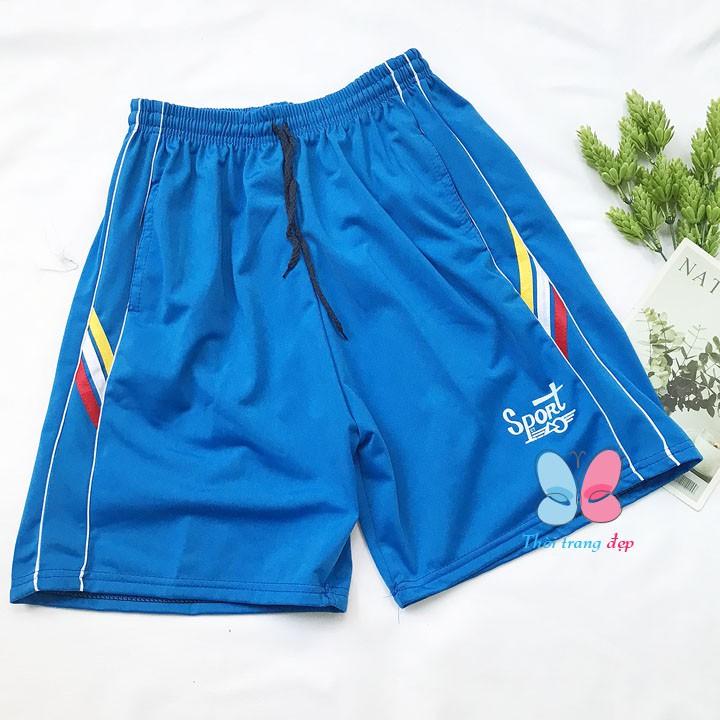 Quần đùi nam size từ 65-75kg quần short thun cho nam in chữ sport - QN83