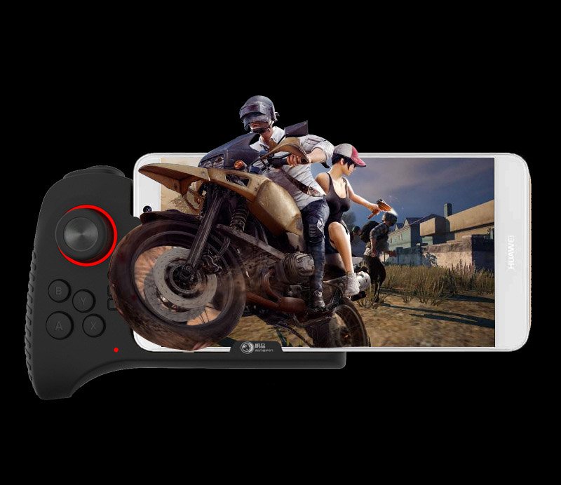 Tay cầm chơi game một bên chơi PUBG, Liên quân dùng cho iPhone, iPad Aturos GS5 - Hàng chính hãng