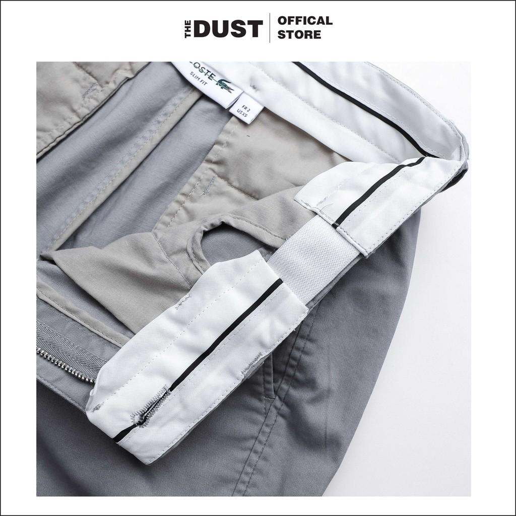 Quần short đùi nam LCT 01 trơn basic vải kaki xuất xịn dày dặn, form slim fit có chun ẩn, co giãn nhẹ - THE DUST