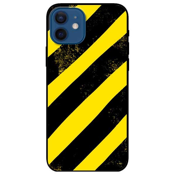 Ốp lưng dành cho Iphone 12 / 12 Pro mẫu Sọc Vàng Đen