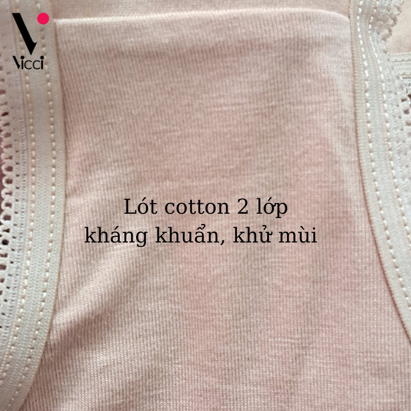 Quần lót nữ cotton trơn cạp cao Vicci 105 ôm gọn vòng 3, mềm mại, thấm hút mồ hôi, kháng khuẩn, khử mùi