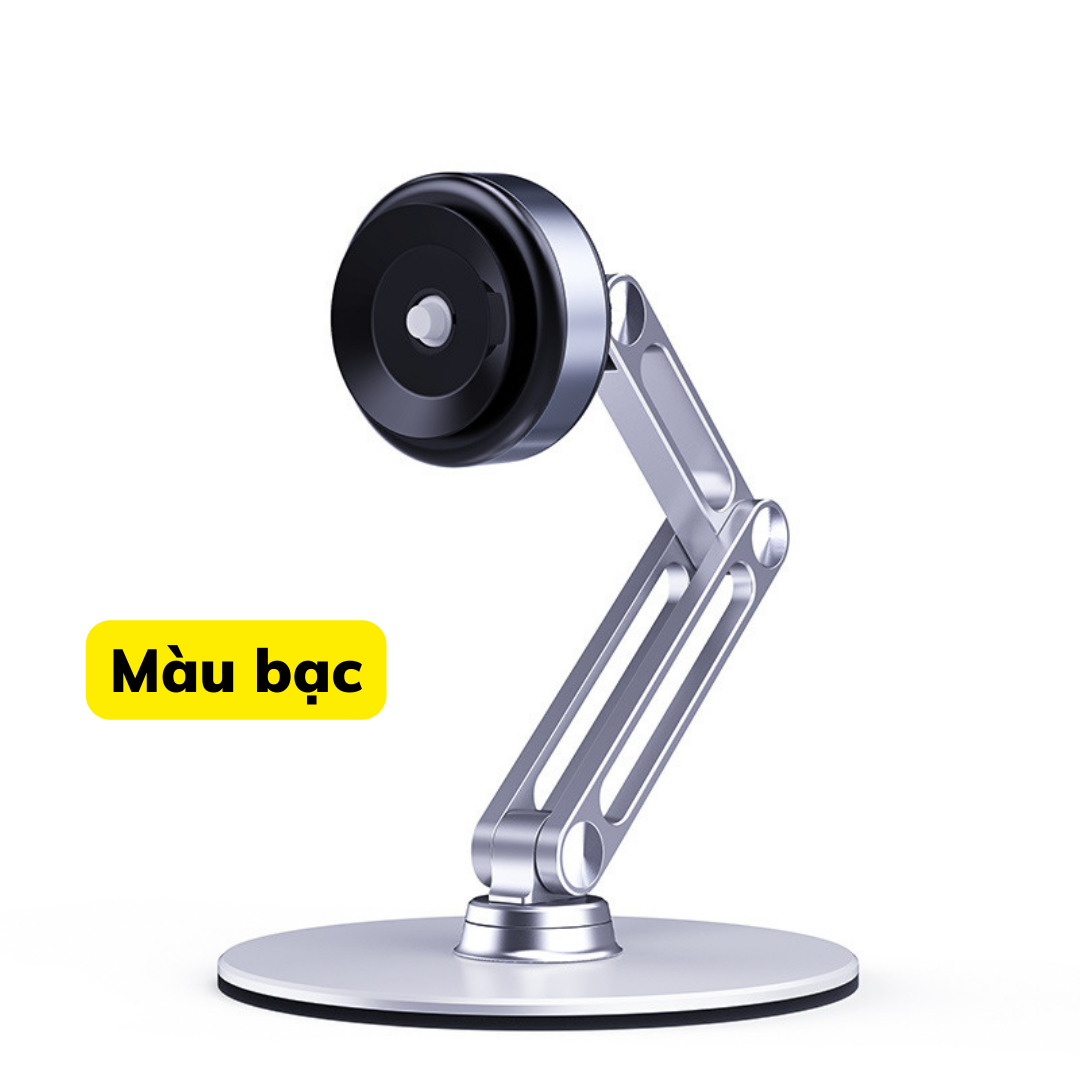 Giá Đỡ Điện Thoại 3 Khớp Xoay 360 Độ Tích Hợp Đầu Hút Chân Không Siêu Mạnh - Kệ Điện Thoại Gấp Gọn Đa Năng hợp kim nhôm
