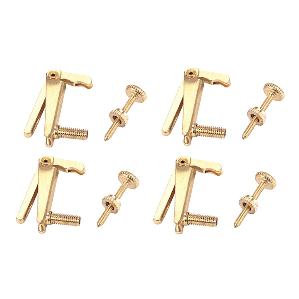 4 Pcs Of Set Violin String Fine Tuner Adjusters Violin Replacement Parts
